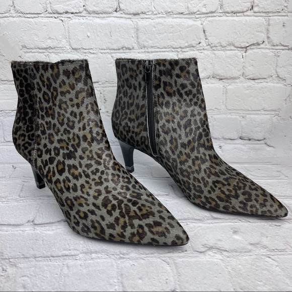 NWOB Preston & York Leopard Print Haircalf Boots - Picture 6 of 16